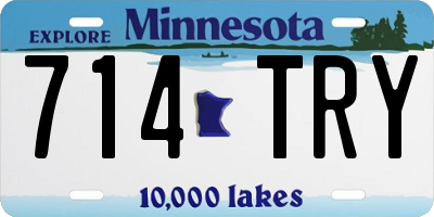MN license plate 714TRY