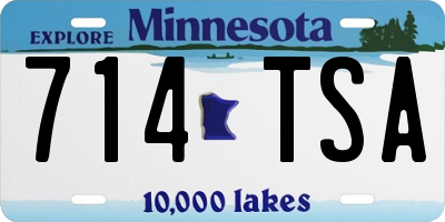 MN license plate 714TSA