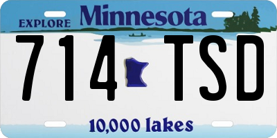 MN license plate 714TSD