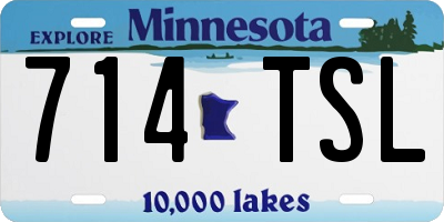 MN license plate 714TSL