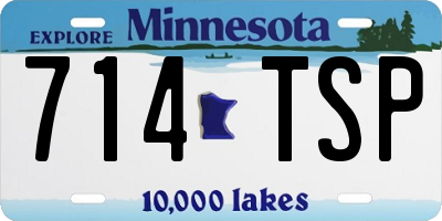 MN license plate 714TSP