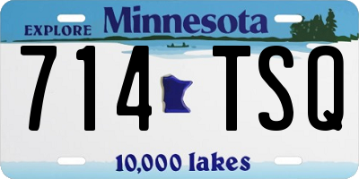 MN license plate 714TSQ
