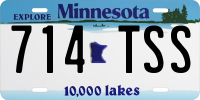 MN license plate 714TSS