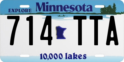MN license plate 714TTA