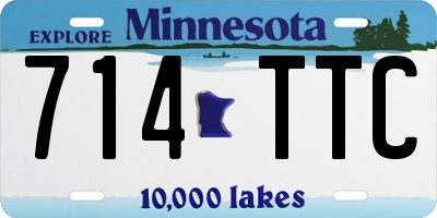 MN license plate 714TTC