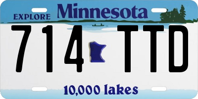 MN license plate 714TTD