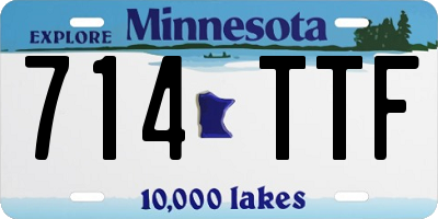 MN license plate 714TTF
