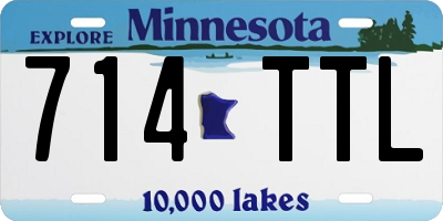 MN license plate 714TTL