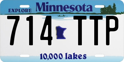 MN license plate 714TTP