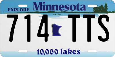 MN license plate 714TTS