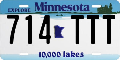 MN license plate 714TTT