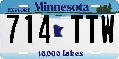 MN license plate 714TTW
