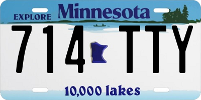 MN license plate 714TTY