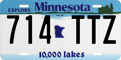 MN license plate 714TTZ