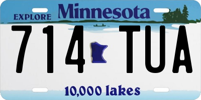 MN license plate 714TUA