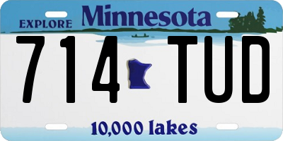 MN license plate 714TUD