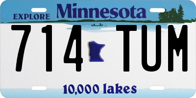 MN license plate 714TUM