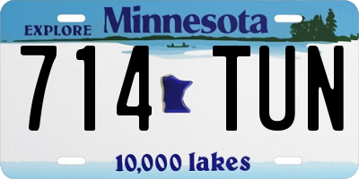 MN license plate 714TUN