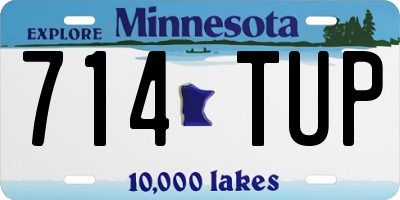 MN license plate 714TUP