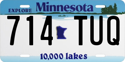 MN license plate 714TUQ