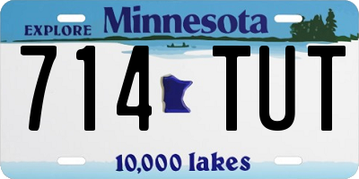 MN license plate 714TUT