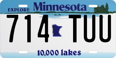 MN license plate 714TUU