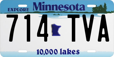 MN license plate 714TVA