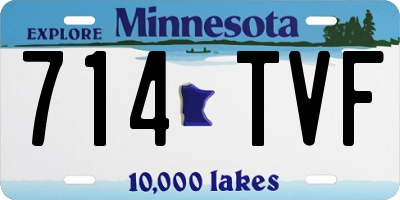 MN license plate 714TVF