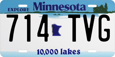 MN license plate 714TVG