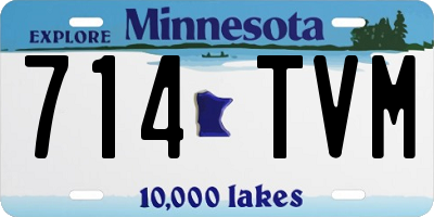 MN license plate 714TVM