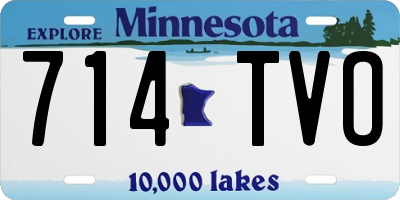 MN license plate 714TVO