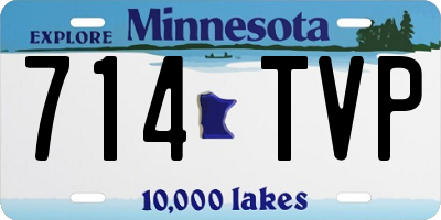MN license plate 714TVP