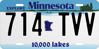 MN license plate 714TVV
