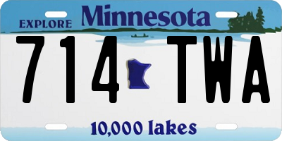 MN license plate 714TWA