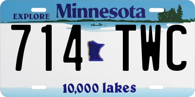 MN license plate 714TWC