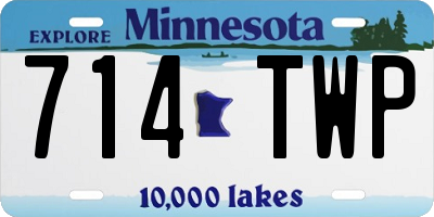 MN license plate 714TWP
