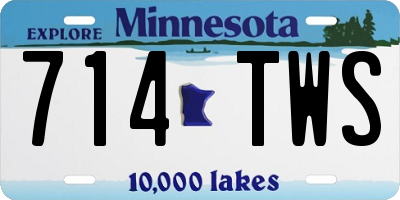 MN license plate 714TWS
