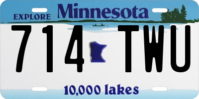 MN license plate 714TWU