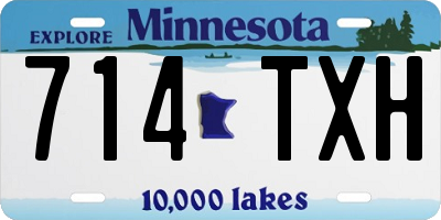 MN license plate 714TXH