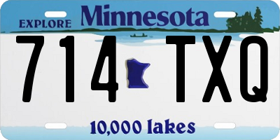MN license plate 714TXQ