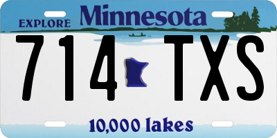 MN license plate 714TXS