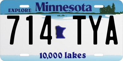 MN license plate 714TYA