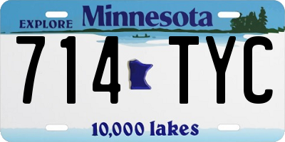 MN license plate 714TYC