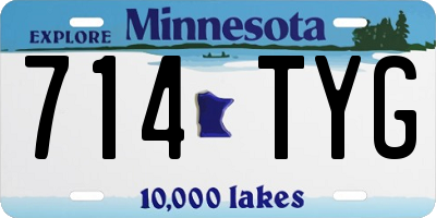 MN license plate 714TYG
