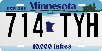 MN license plate 714TYH