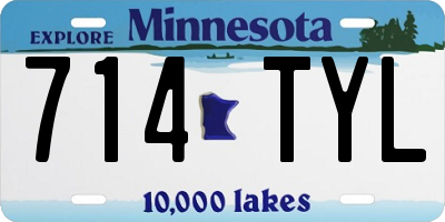 MN license plate 714TYL
