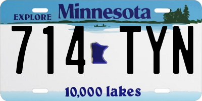 MN license plate 714TYN