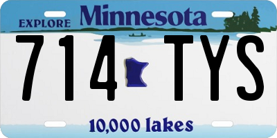 MN license plate 714TYS