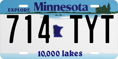 MN license plate 714TYT