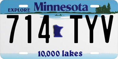 MN license plate 714TYV